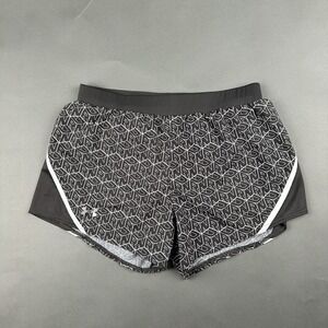 UNDER ARMOUR Women's Heatgear Loose Black Tie Waist Lined Short Size Medium